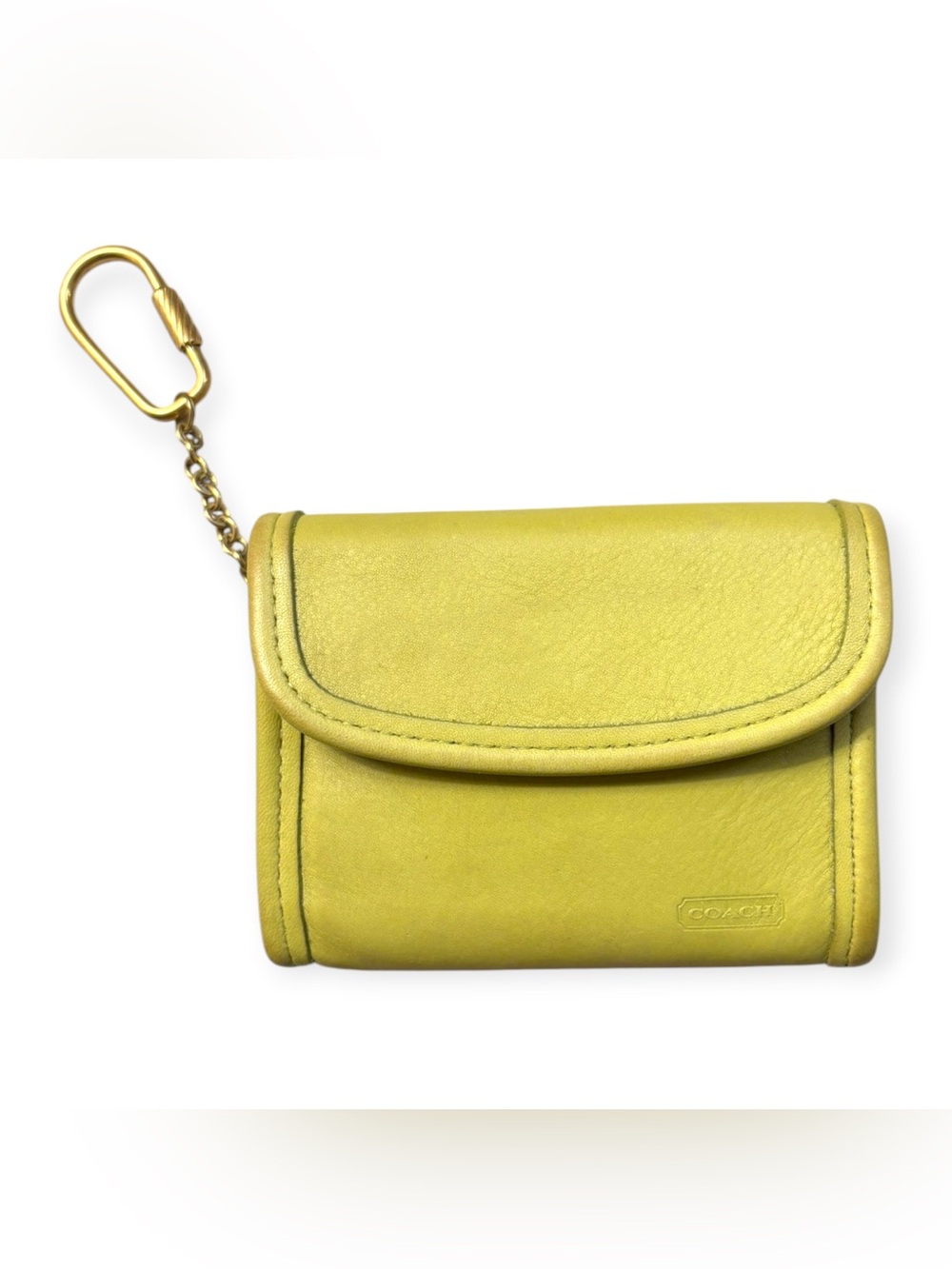Vintage Coach Lime Green Multi-Function Wallet Style 7219 Rare Colorway